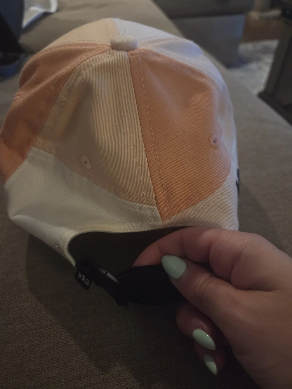 Nike Swoosh Patch Cap in Light Peach and Cream
